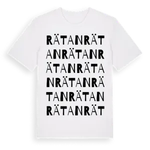 Rätan ordlek t-shirt – ekologisk bomull t-shirt från Pinshirt