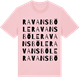 Pink Cotton t-shirt med Ravansböle ordlek t-shirt