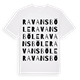 White t-shirt med Ravansböle ordlek t-shirt