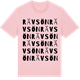 Pink Cotton t-shirt med Rävsön ordlek t-shirt