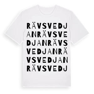 Rävsvedjan ordlek t-shirt – ekologisk bomull t-shirt från Pinshirt