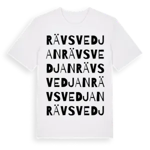 Rävsvedjan ordlek t-shirt – ekologisk bomull t-shirt från Pinshirt