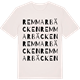 Vintage White t-shirt med Remmarbäcken ordlek t-shirt