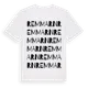 White t-shirt med Remmarn ordlek t-shirt