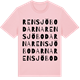 Pink Cotton t-shirt med Rensjöbodarna ordlek t-shirt