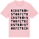Pink Cotton t-shirt med Renströmstorpet ordlek t-shirt