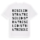 Resele distrikt ordlek t-shirt