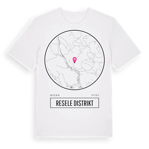 Resele distrikt t-shirt – ekologisk bomull t-shirt från Pinshirt