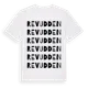 White t-shirt med Revudden ordlek t-shirt