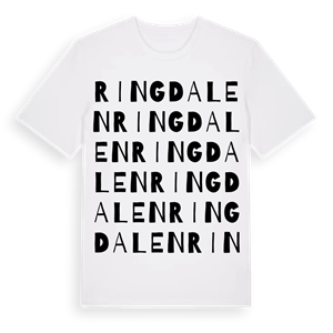 Ringdalen ordlek t-shirt – ekologisk bomull t-shirt från Pinshirt