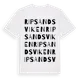 White t-shirt med Ripsandsviken ordlek t-shirt
