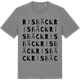 Mid Heather Gray t-shirt med Risbäck ordlek t-shirt