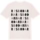 Vintage White t-shirt med Risbodarna ordlek t-shirt