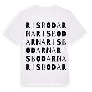 Risbodarna ordlek t-shirt – ekologisk bomull t-shirt från Pinshirt