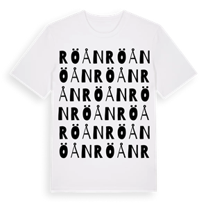 Röån ordlek t-shirt – ekologisk bomull t-shirt från Pinshirt