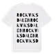 White t-shirt med Rockviksdalen ordlek t-shirt