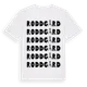 White t-shirt med Roddgård ordlek t-shirt