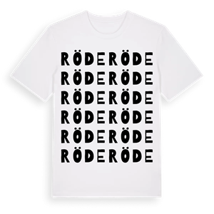 Röde ordlek t-shirt – ekologisk bomull t-shirt från Pinshirt
