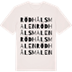 Vintage White t-shirt med Rödhålsmalen ordlek t-shirt