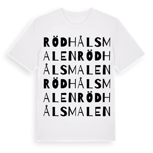 Rödhålsmalen ordlek t-shirt – ekologisk bomull t-shirt från Pinshirt