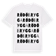 Rödö brygga ordlek t-shirt