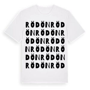 Rödön ordlek t-shirt – ekologisk bomull t-shirt från Pinshirt