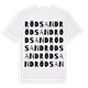 White t-shirt med Rödsand ordlek t-shirt