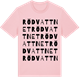 Pink Cotton t-shirt med Rödvattnet ordlek t-shirt