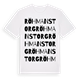Röhmans torg ordlek t-shirt