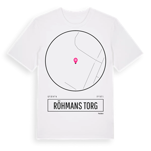 Röhmans torg t-shirt – ekologisk bomull t-shirt från Pinshirt