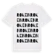 White t-shirt med Roken ordlek t-shirt