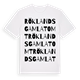 Röklands gamla tomt ordlek t-shirt