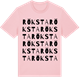 Pink Cotton t-shirt med Röksta ordlek t-shirt