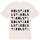Vintage White t-shirt med Röksta ordlek t-shirt