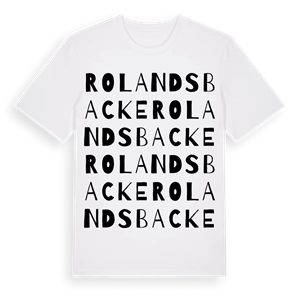 Rolandsbacke ordlek t-shirt – ekologisk bomull t-shirt från Pinshirt