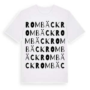 Rombäck ordlek t-shirt – ekologisk bomull t-shirt från Pinshirt