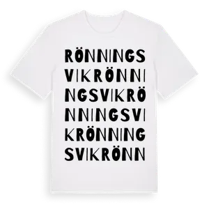 Rönningsvik ordlek t-shirt – ekologisk bomull t-shirt från Pinshirt
