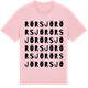 Pink Cotton t-shirt med Rörsjö ordlek t-shirt