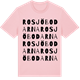 Pink Cotton t-shirt med Rosjöbodarna ordlek t-shirt