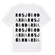 White t-shirt med Rosjöbodarna ordlek t-shirt