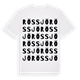 White t-shirt med Rössjö ordlek t-shirt