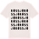 Vintage White t-shirt med Rössjö ordlek t-shirt