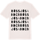 Vintage White t-shirt med Rössjösanden ordlek t-shirt