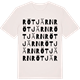 Vintage White t-shirt med Rötjärn ordlek t-shirt