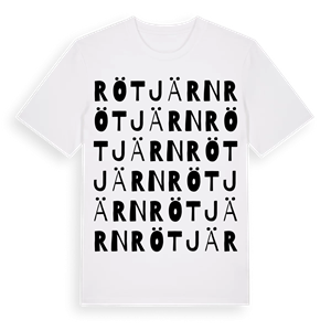Rötjärn ordlek t-shirt – ekologisk bomull t-shirt från Pinshirt