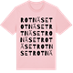 Pink Cotton t-shirt med Rotnäset ordlek t-shirt