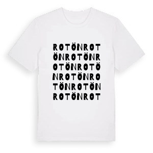 Rotön ordlek t-shirt – ekologisk bomull t-shirt från Pinshirt