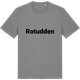 Mid Heather Gray t-shirt med Rotudden fetstil t-shirt