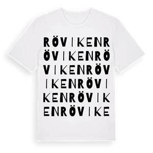 Röviken ordlek t-shirt – ekologisk bomull t-shirt från Pinshirt