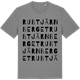 Mid Heather Gray t-shirt med Rubtjärnberget ordlek t-shirt